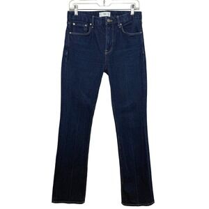 MNG Mango Denim Straight Leg Jeans Dark Rinse Women's Size 6 EUR 38 Minimalist‎